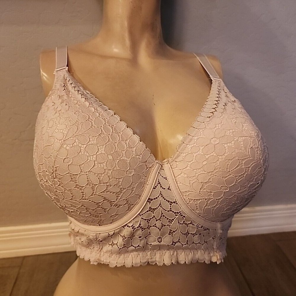 prima valentina bra 38DD Pink Underwire Padded For Push Up